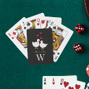 Search for couple playing cards Black