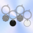 Search for wine charms black and white