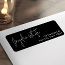 Search for black graduation return address labels Black and white