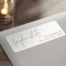 Search for graduation gold return address labels Gold and white