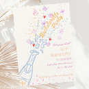 Search for champagne hens party invitations Whimsical