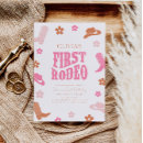 Search for western girl birthday invitations Retro