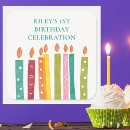 Search for birthday candle stickers Rainbow