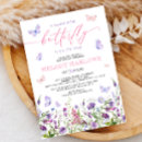Search for pink and purple butterfly invitations Boho