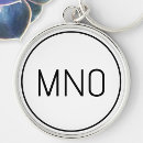 Search for metal monogram key rings Modern