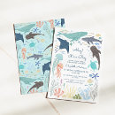 Search for shark baby boy shower invitations Whale