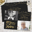 Search for 80th birthday invitations retro