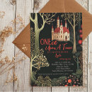 Search for enchanted castle invitations Once upon a time