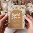 Search for golden bridal shower invitations Wildflower
