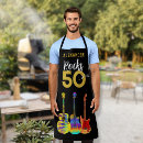 Search for 50th birthday aprons Typography
