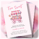 Search for 2nd two sweet birthday invitations Cotton candy