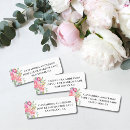 Search for romantic floral return address labels Dusty blue