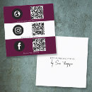 Search for maroon business cards Social media