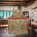 Search for red poppy aprons Flowers