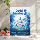 Search for under the sea boy birthday invitations Fish