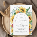 Search for sunflowers retirement party invitations Celebration