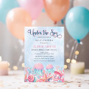 Search for sea life baby shower invitations Watercolor