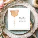Search for teddy bear napkins Beary first birthday