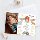 Search for green tractor birthday invitations Modern