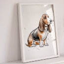 Search for basset hound art Dog