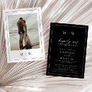 Search for anniversary reception invitations Black and white