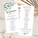 Search for eucalyptus wedding programs Ceremony