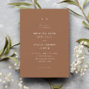 Search for copper wedding invitations Minimal