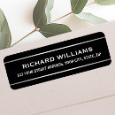 Search for silver and black return address labels Contemporary