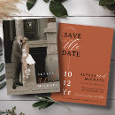 Search for fall wedding save the dates Terracotta