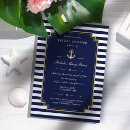 Search for dark blue invitations Nautical