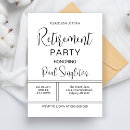 Search for retirement dinner invitations Minimalist