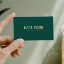Search for emerald green business cards Elegant