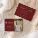 Search for maroon graduation invitations Modern