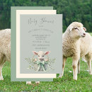 Search for lamb baby shower invitations Watercolor