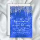 Search for light blue silver invitations Glitter