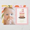 Search for glitter 1st birthday invitations Rainbow