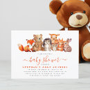 Search for cute animals baby shower invitations Watercolor