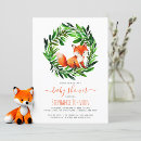 Search for watercolor fox baby shower invitations Gender neutral