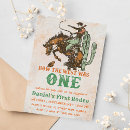 Search for how the west was one birthday invitations Rodeo birthday party