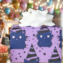 Search for purple birthday wrapping paper Cat