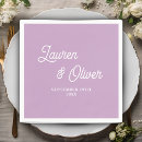Search for lilac wedding napkins Elegant