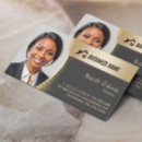 Search for real estate with photo business cards Modern