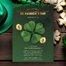 Search for st patricks day party invitations Green and gold