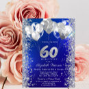 Search for balloons 60th birthday invitations Stylish