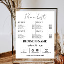 Search for price list posters Beauty salon