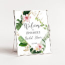 Search for tropical bridal shower welcome signs Watercolor