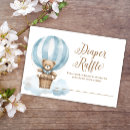 Search for teddy bear hot air balloon invitations Diaper raffle