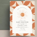 Search for burnt orange baby shower invitations Boho chic