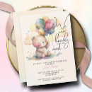 Search for typography baby girl shower invitations We can bearly wait