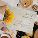 Search for sunflower wedding rsvp cards Botanical